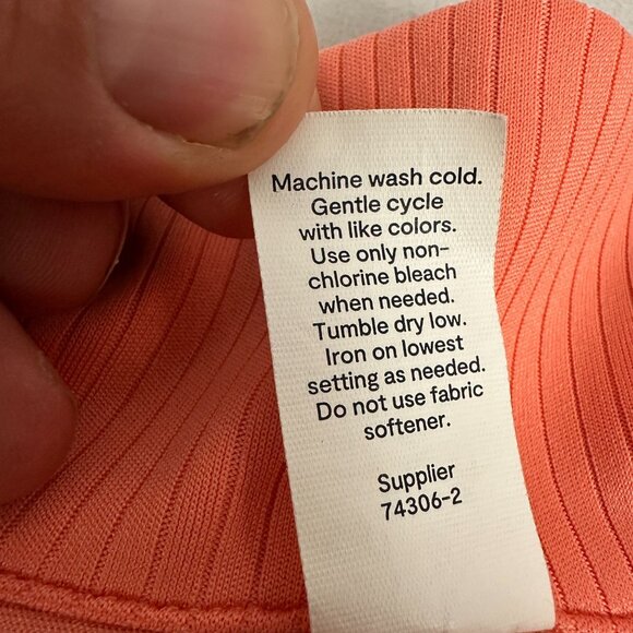 Xersion Womens Coral Ribbed Polo Shirt Size XXL Polyester Spandex Blend - Picture 4 of 5